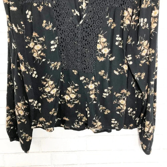 Denim & Supply Long Sleeve Floral Blouse, Medium - Picture 3 of 7